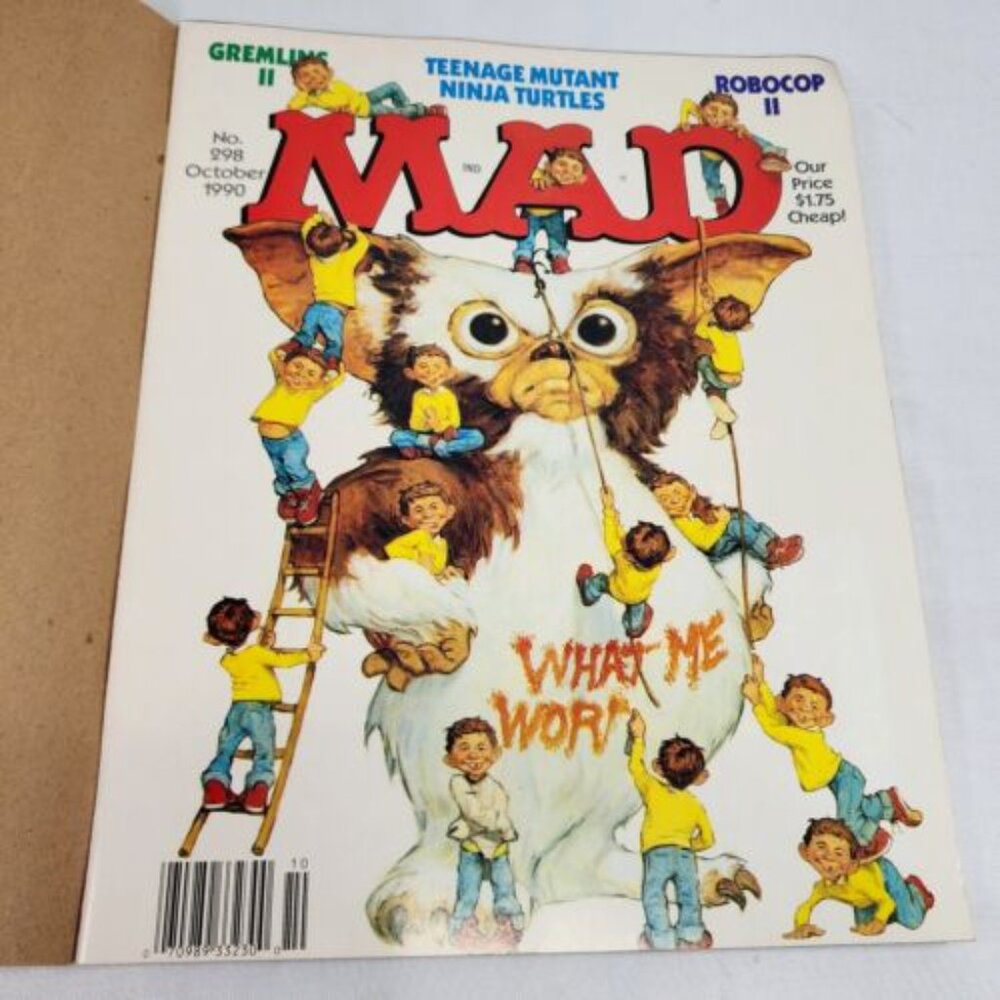 Mad Magazine‎ # 298 October 1990 Gremlins 2 Robocop 2 TNMT Rare FN+ Collector OG